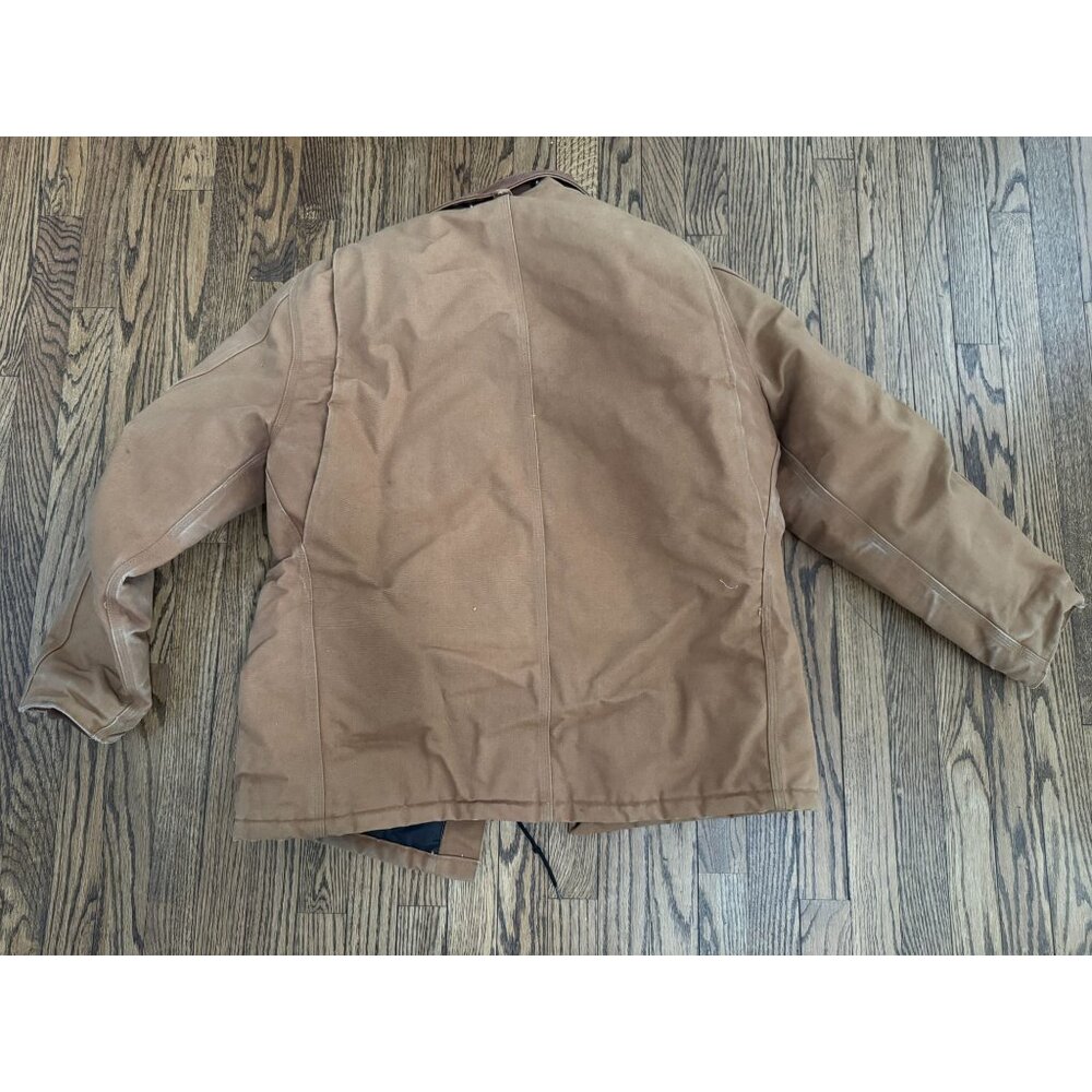 Vintage Carhartt CQ186 Brown Mens 44 R Arctic Quilt Lined Jacket - Picture 3 of 5